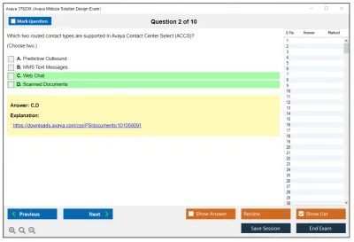 Avaya 37820X Avaya Midsize Solution Design Exam Practice test exam simulator test engine exam Prep practice test questions answers Image 2