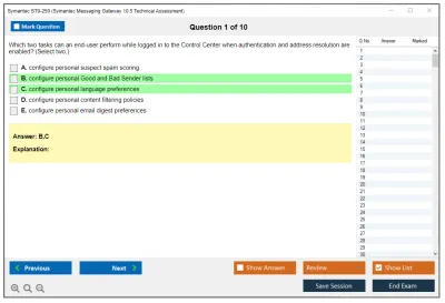 Symantec ST0-250 Symantec Messaging Gateway 10.5 Technical Assessment Practice test exam simulator test engine exam Prep practice test questions answers Image 1