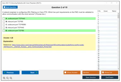 Cisco 300-710 Securing Networks with Cisco Firepower (300-710 SNCF) Practice test exam simulator test engine exam Prep practice test questions answers Image 2