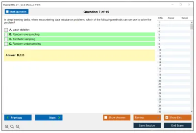 Huawei H13-311_V3.0 HCIA-AI V3.0 Practice test exam simulator test engine exam Prep practice test questions answers Image 7