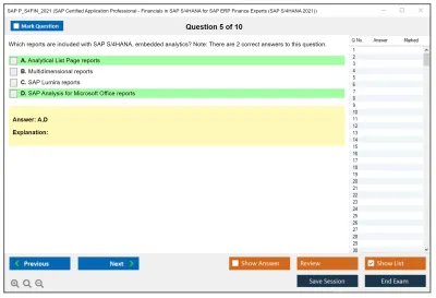 SAP P_S4FIN_2021 SAP Certified Professional - Financials in SAP S/4HANA 2021 for SAP ERP Finance Experts Practice test exam simulator test engine exam Prep practice test questions answers Image 5