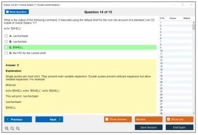 Oracle 1z0-821 Oracle Solaris 11 System Administration Practice test exam simulator test engine exam Prep practice test questions answers Image 14