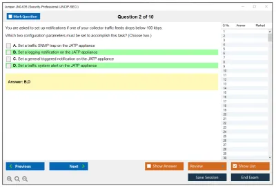 Juniper JN0-635 Security-Professional (JNCIP-SEC) Practice test exam simulator test engine exam Prep practice test questions answers Image 2