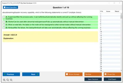 Huawei H13-723_V2.0 HCIP-Big Data Developer V2.0 Practice test exam simulator test engine exam Prep practice test questions answers Image 1