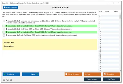 Cisco 500-440 Designing Cisco Unified Contact Center Enterprise (UCCED) Practice test exam simulator test engine exam Prep practice test questions answers Image 3