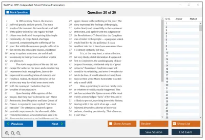 Test Prep ISEE Independent School Entrance Examination Practice test exam simulator test engine exam Prep practice test questions answers Image 20