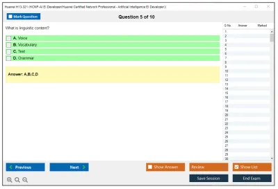 Huawei H13-321 HCNP-AI EI Developer(Huawei Certified Network Professional - Artificial Intelligence EI Developer) Practice test exam simulator test engine exam Prep practice test questions answers Image 5