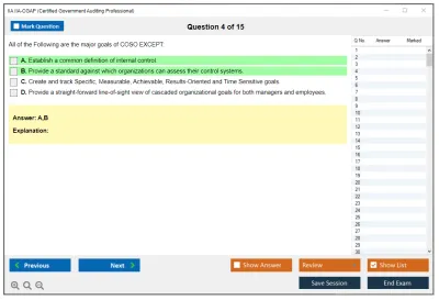IIA IIA-CGAP Certified Government Auditing Professional Practice test exam simulator test engine exam Prep practice test questions answers Image 4