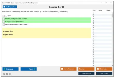 Cisco 648-385 Cisco Express Foundation for Field Engineers Practice test exam simulator test engine exam Prep practice test questions answers Image 5