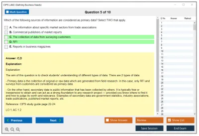 CIPS L4M2 Defining Business Needs Practice test exam simulator test engine exam Prep practice test questions answers Image 5