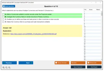 NetSuite NetSuite-ERP-Consultant NetSuite ERP Consultant Practice test exam simulator test engine exam Prep practice test questions answers Image 4