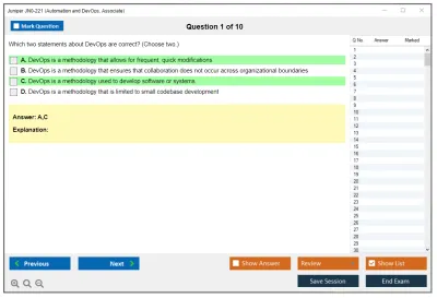 Juniper JN0-221 Automation and DevOps, Associate Practice test exam simulator test engine exam Prep practice test questions answers Image 1