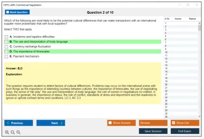 CIPS L4M5 Commercial Negotiation Practice test exam simulator test engine exam Prep practice test questions answers Image 2