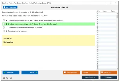 Salesforce Platform-App-Builder Salesforce Certified Platform App Builder Practice test exam simulator test engine exam Prep practice test questions answers Image 15