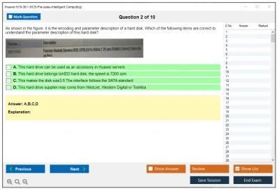 Huawei H19-381 HCS-Pre-sales-Intelligent Computing Practice test exam simulator test engine exam Prep practice test questions answers Image 2
