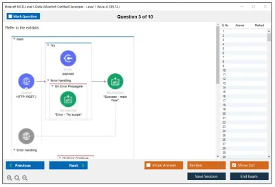 Mulesoft MCD-Level1-Delta MuleSoft Certified Developer - Level 1 (Mule 4) DELTA Practice test exam simulator test engine exam Prep practice test questions answers Image 3