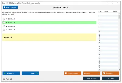 Cisco 300-365 Deploying Cisco Wireless Enterprise Networks Practice test exam simulator test engine exam Prep practice test questions answers Image 10