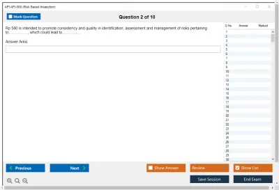 API API-580 Risk Based Inspection Professional Practice test exam simulator test engine exam Prep practice test questions answers Image 2