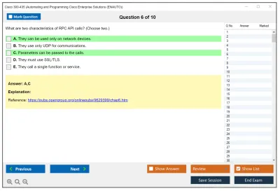 Cisco 300-435 Automating Cisco Enterprise Solutions (ENAUTO) Practice test exam simulator test engine exam Prep practice test questions answers Image 6