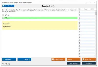 Six Sigma ICYB IASSC Certified Lean Six Sigma Yellow Belt Practice test exam simulator test engine exam Prep practice test questions answers Image 5