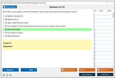 Oracle 1z0-588 Oracle Hyperion Data Relationship Management Essentials Practice test exam simulator test engine exam Prep practice test questions answers Image 8