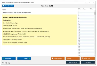 RedHat EX318 Red Hat Certified Specialist in Virtualization exam(RH318) Practice test exam simulator test engine exam Prep practice test questions answers Image 3