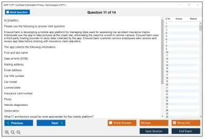 IAPP CIPT Certified Information Privacy Technologist (CIPT) Practice test exam simulator test engine exam Prep practice test questions answers Image 11