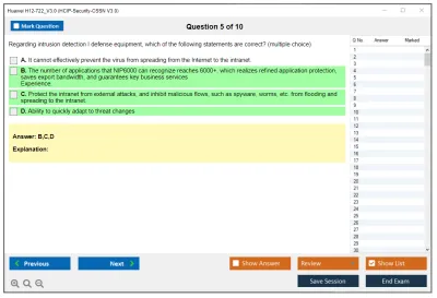 Huawei H12-722_V3.0 HCIP-Security-CSSN V3.0 Practice test exam simulator test engine exam Prep practice test questions answers Image 5