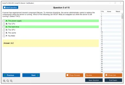 CompTIA SK0-005 CompTIA Server+ Certification Exam Practice test exam simulator test engine exam Prep practice test questions answers Image 5