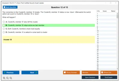Checkpoint 156-915.77 Check Point Certified Security Expert Update Practice test exam simulator test engine exam Prep practice test questions answers Image 12