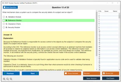 ISC2 SSCP Systems Security Certified Practitioner Practice test exam simulator test engine exam Prep practice test questions answers Image 13