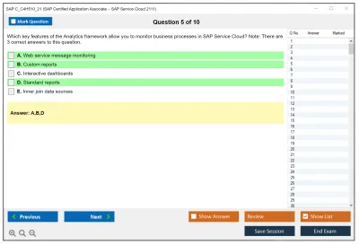 SAP C_C4H510_21 SAP Certified Associate - Implementation Consultant - SAP Service Cloud Practice test exam simulator test engine exam Prep practice test questions answers Image 5