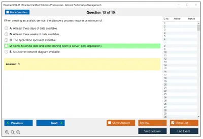 Riverbed 299-01 Riverbed Certified Solutions Professional - Network Performance Management Practice test exam simulator test engine exam Prep practice test questions answers Image 15