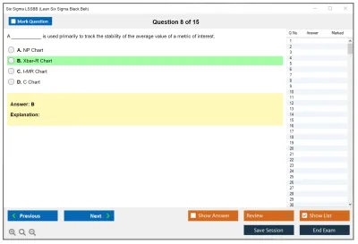Six Sigma LSSBB Lean Six Sigma Black Belt Practice test exam simulator test engine exam Prep practice test questions answers Image 8