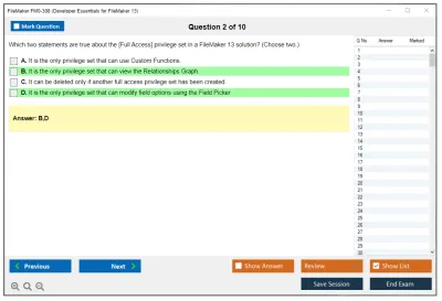 FileMaker FM0-308 Developer Essentials for FileMaker 13 Practice test exam simulator test engine exam Prep practice test questions answers Image 2