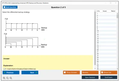 HP HPE2-K44 Implementing Advanced HPE Backup and Recovery Solutions Practice test exam simulator test engine exam Prep practice test questions answers Image 2