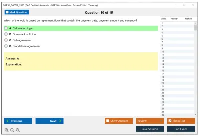 SAP C_S4FTR_2023 SAP Certified Associate - SAP S/4HANA Cloud Private Edition, Treasury Practice test exam simulator test engine exam Prep practice test questions answers Image 10