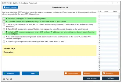 CWNP PW0-250 Certified Wireless Design Professional Practice test exam simulator test engine exam Prep practice test questions answers Image 4