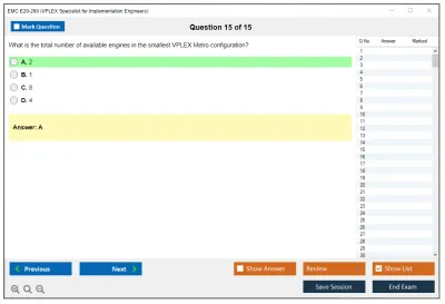 EMC E20-260 VPLEX Specialist Exam for Implementation Engineers Practice test exam simulator test engine exam Prep practice test questions answers Image 15