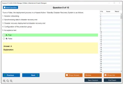 Huawei H13-629 HCIE-Storage (Written) Practice test exam simulator test engine exam Prep practice test questions answers Image 8