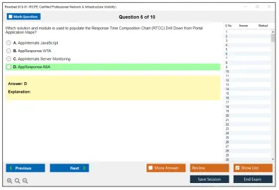 Riverbed 810-01 RCPE Certified Professional Network & Infrastructure Visibility Practice test exam simulator test engine exam Prep practice test questions answers Image 6