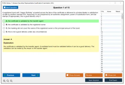 FINRA Series-7 General Securities Representative Qualification Examination (GS) Practice test exam simulator test engine exam Prep practice test questions answers Image 1