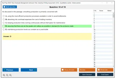 Test Prep GMAT-Test Graduate Management Admission Test (2022) Practice test exam simulator test engine exam Prep practice test questions answers Image 18
