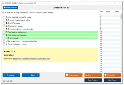 Novell 050-733 SUSE Certified Linux Administrator 12 Practice test exam simulator test engine exam Prep practice test questions answers Image 5