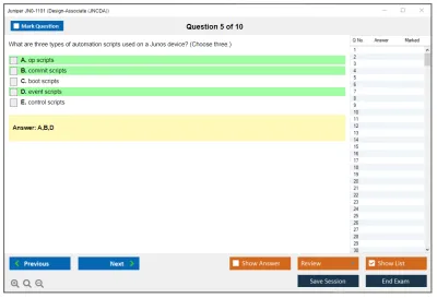Juniper JN0-1101 Design-Associate (JNCDA) Practice test exam simulator test engine exam Prep practice test questions answers Image 5