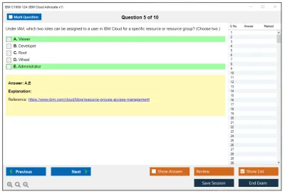 IBM C1000-124 IBM Cloud Advocate v1 Practice test exam simulator test engine exam Prep practice test questions answers Image 5