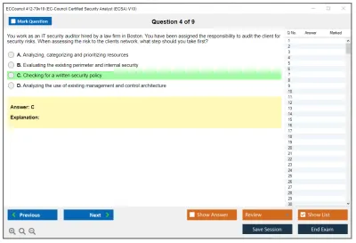 ECCouncil 412-79v10 EC-Council Certified Security Analyst (ECSA) V10 Practice test exam simulator test engine exam Prep practice test questions answers Image 4