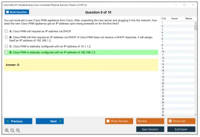 Cisco 648-247 Implementing Cisco Connected Physical Security 2 Exam Practice test exam simulator test engine exam Prep practice test questions answers Image 8