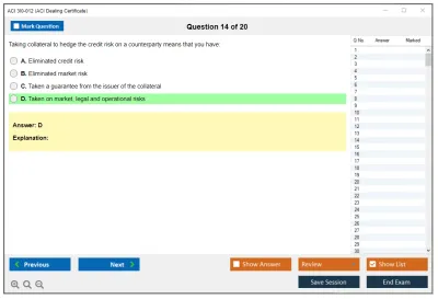 ACI 3I0-012 ACI Dealing Certificate Practice test exam simulator test engine exam Prep practice test questions answers Image 14