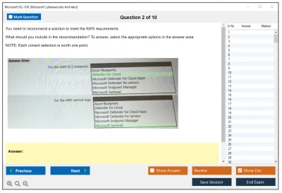 Microsoft SC-100 Microsoft Cybersecurity Architect Practice test exam simulator test engine exam Prep practice test questions answers Image 2